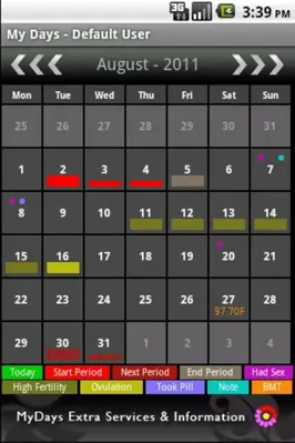 My Days - Period and Ovulation Calculator android App screenshot 0